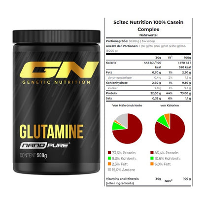 Regenerations-Duo: GN Nano Pure Glutamine + Scitec Casein Complex – alle enthaltenen Artikel