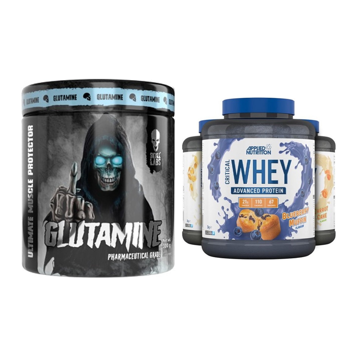 Regenerations-Duo: Skull Labs Glutamine + Applied Nutrition – alle enthaltenen Artikel