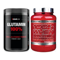 Regenerations-Duo: Sinob Core L-Glutamin + Scitec 100% Whey – alle enthaltenen Artikel