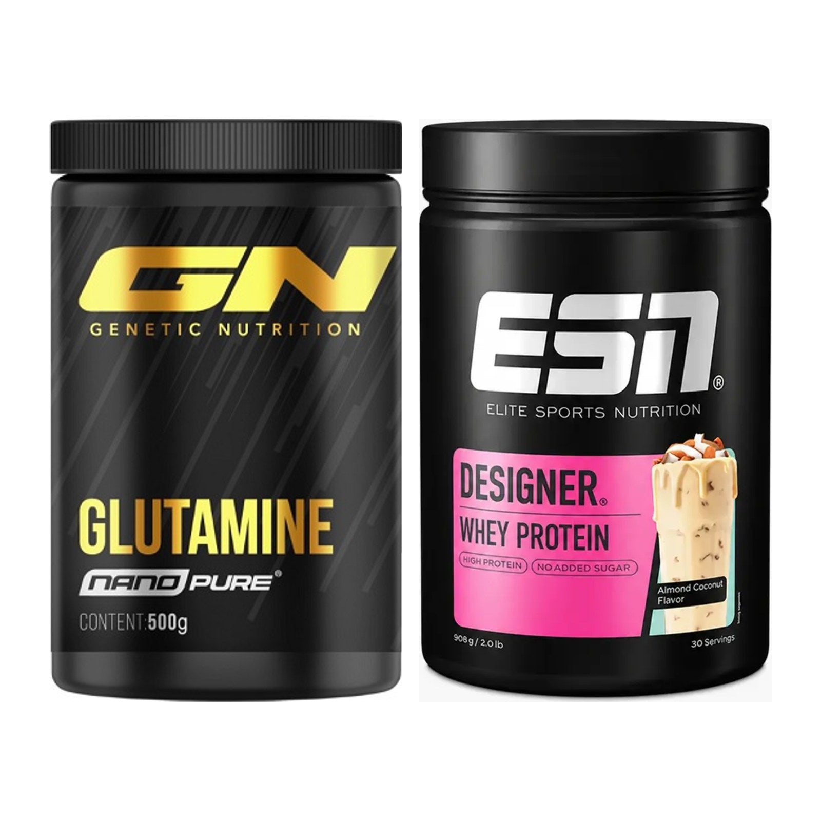 Regenerations-Duo: GN Nano Pure Glutamine + ESN Designer Whey – alle enthaltenen Artikel