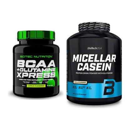 Regenerations-Duo: Scitec BCAA+ Glutamine + BioTech Micellar Casein – alle enthaltenen Artikel