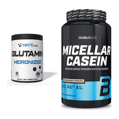 Regenerations-Duo: NNT Glutamin + BioTech Micellar Casein – alle enthaltenen Artikel