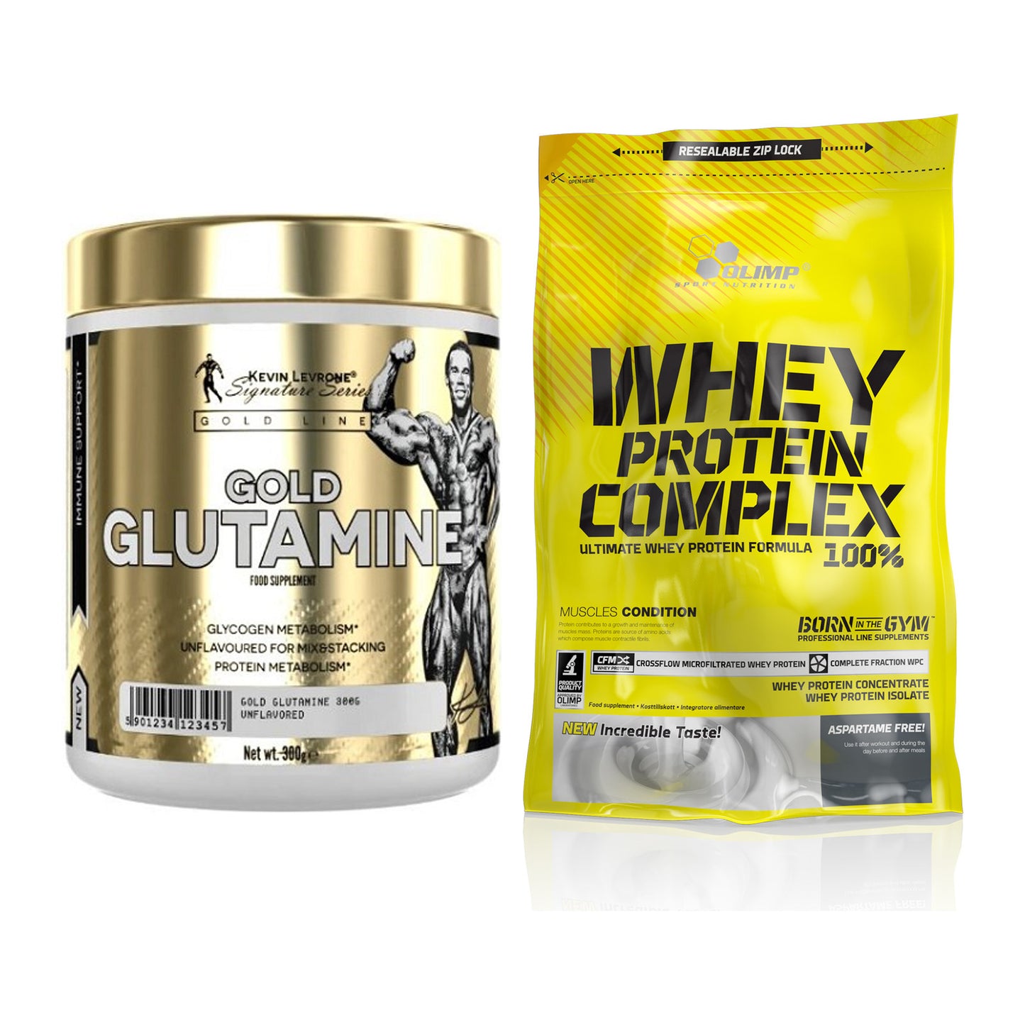 Regenerations-Duo: Kevin Levrone GOLD + Olimp Whey Protein – alle enthaltenen Artikel