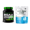 Regenerations-Duo: Scitec BCAA+ Glutamine + BioTech 100% Pure Whey – alle enthaltenen Artikel