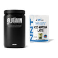 Regenerations-Duo: Big Zone Glutamin + NNT Whey ICED MATCHA LATTE – alle enthaltenen Artikel