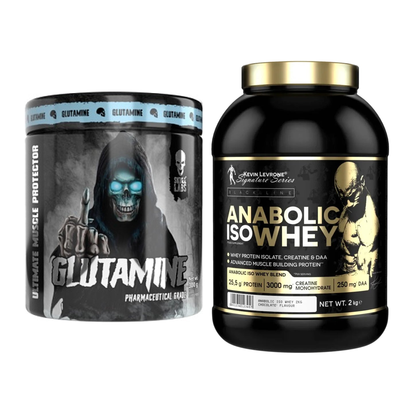 Regenerations-Duo: Skull Labs Glutamine + Kevin Levrone Anabolic – alle enthaltenen Artikel