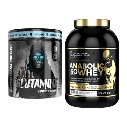 Regenerations-Duo: Skull Labs Glutamine + Kevin Levrone Anabolic – alle enthaltenen Artikel