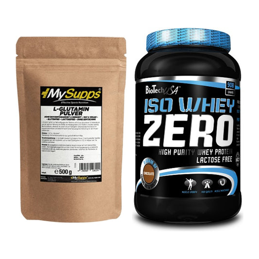 Regenerations-Duo: MySupps Glutamine + BioTech Iso Whey Zero – alle enthaltenen Artikel