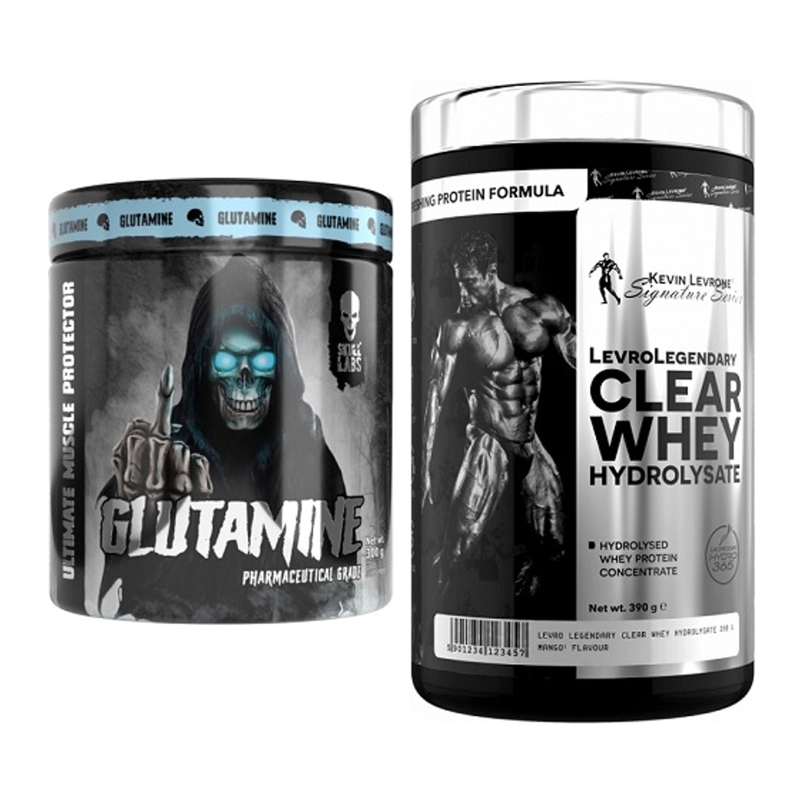 Regenerations-Duo: Skull Labs Glutamine + Kevin Levrone Clear Whey – alle enthaltenen Artikel
