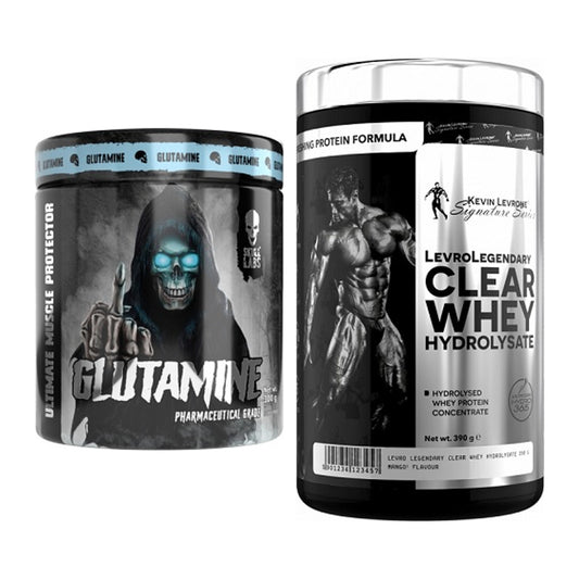 Regenerations-Duo: Skull Labs Glutamine + Kevin Levrone Clear Whey – alle enthaltenen Artikel