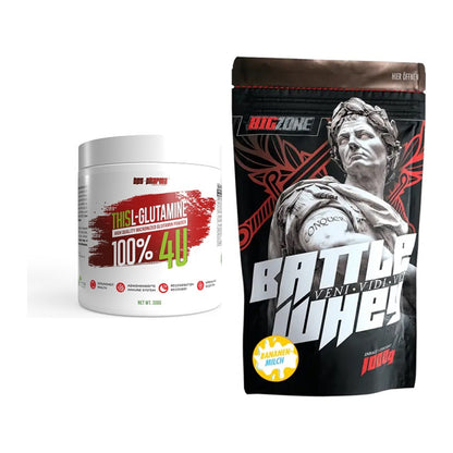 Regenerations-Duo: BPS-Pharma This Glutamin + Big Zone Battle Whey – alle enthaltenen Artikel