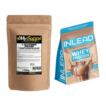 Regenerations-Duo: MySupps Glutamine + INLEAD Whey Protein – alle enthaltenen Artikel