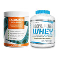 Regenerations-Duo: ProFuel Glutamin Ultrapure + BioTech 100% Pure Whey – alle enthaltenen Artikel