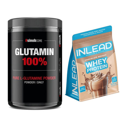 Regenerations-Duo: Sinob Core L-Glutamin + INLEAD Whey Protein – alle enthaltenen Artikel