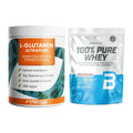 Regenerations-Duo: ProFuel Glutamin Ultrapure + BioTech 100% Pure Whey – alle enthaltenen Artikel