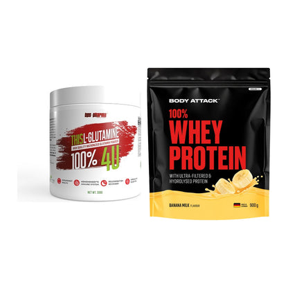Regenerations-Duo: BPS-Pharma This Glutamin + Body Attack 100% Whey – alle enthaltenen Artikel