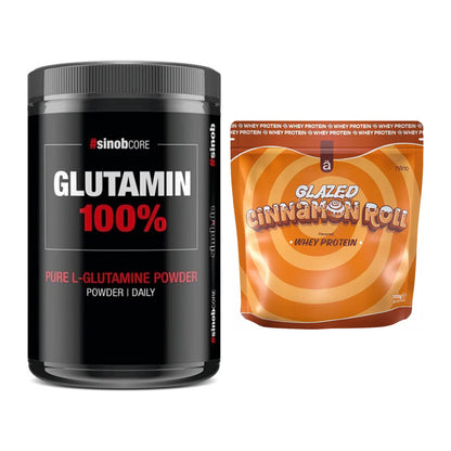 Regenerations-Duo: Sinob Core L-Glutamin + Nanosupps Whey Protein – alle enthaltenen Artikel