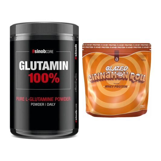 Regenerations-Duo: Sinob Core L-Glutamin + Nanosupps Whey Protein – alle enthaltenen Artikel