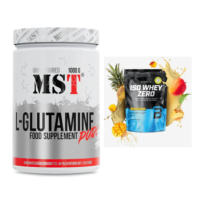 Regenerations-Duo: MST Glutamine + BioTech Iso Whey Zero – alle enthaltenen Artikel