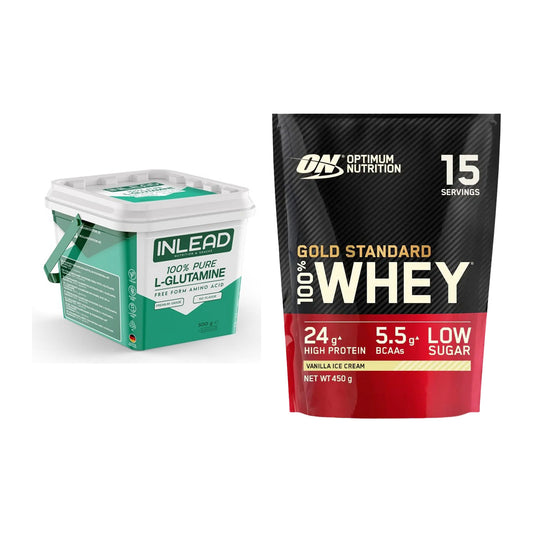 Regenerations-Duo: INLEAD L-Glutamine + ON Whey Gold Standard – alle enthaltenen Artikel