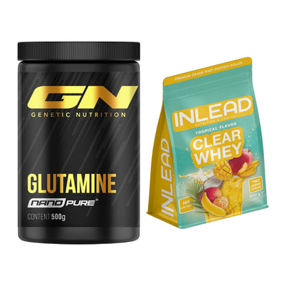 Regenerations-Duo: GN Nano Pure Glutamine + INLEAD Clear Whey Isolate – alle enthaltenen Artikel