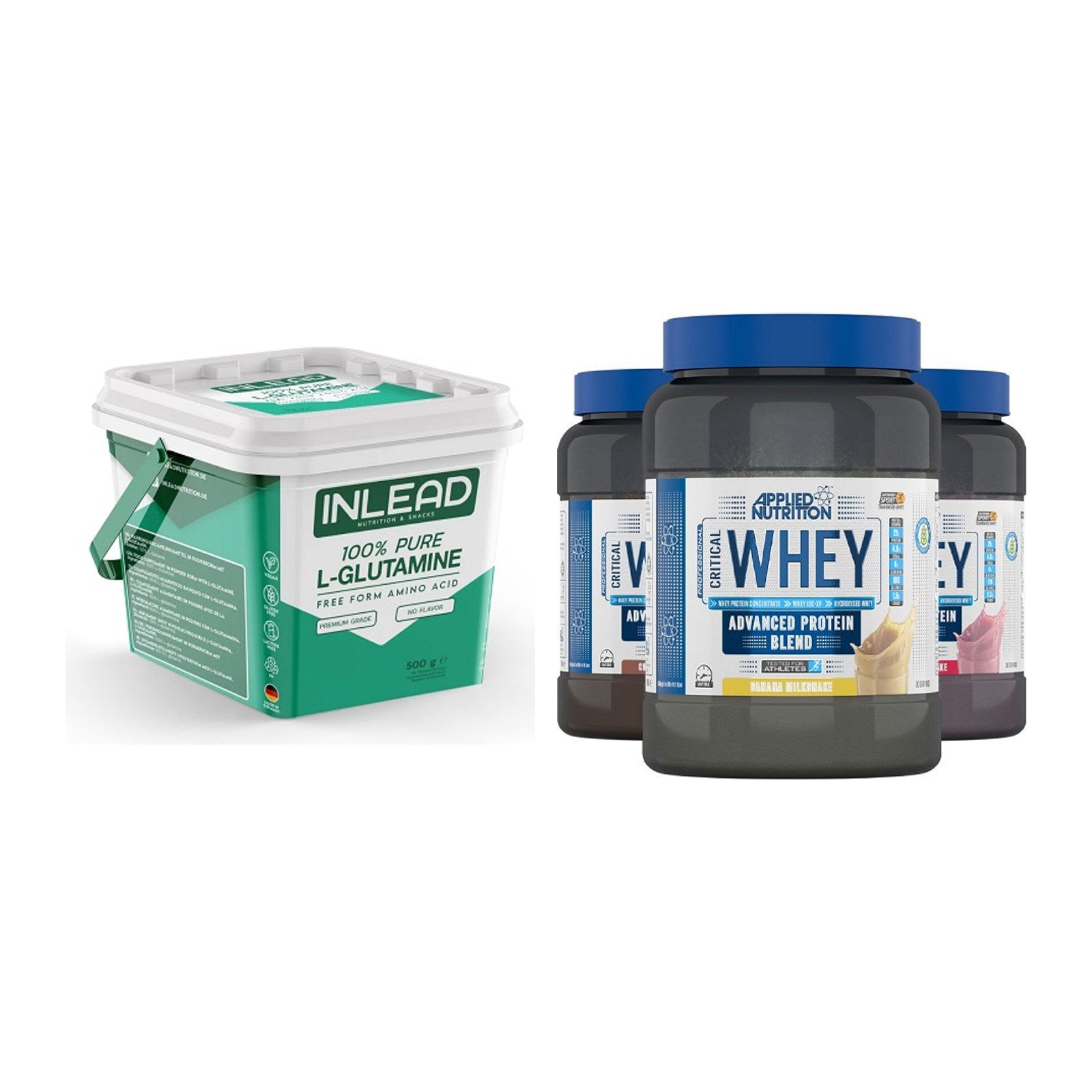 Regenerations-Duo: INLEAD L-Glutamine + Applied Nutrition – alle enthaltenen Artikel
