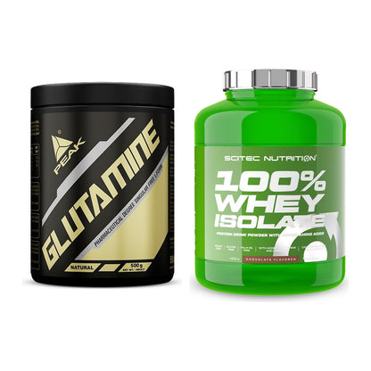 Regenerations-Duo: Peak Glutamin + Scitec Whey Isolate – alle enthaltenen Artikel