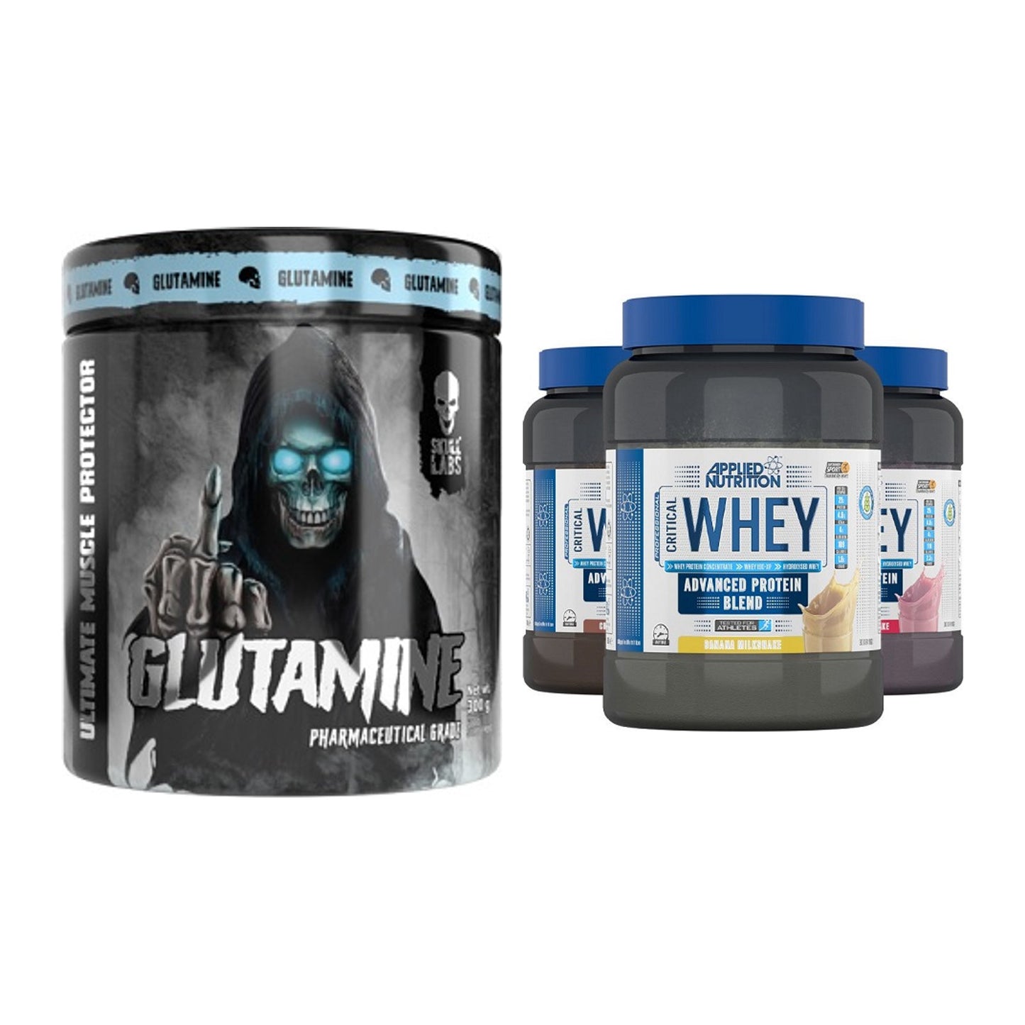 Regenerations-Duo: Skull Labs Glutamine + Applied Nutrition – alle enthaltenen Artikel