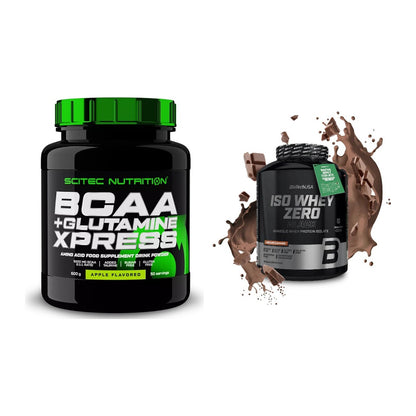 Regenerations-Duo: Scitec BCAA+ Glutamine + BioTech Iso Whey Zero – alle enthaltenen Artikel