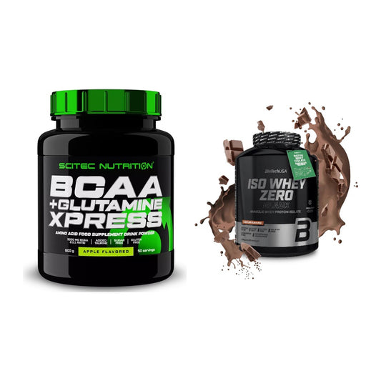 Regenerations-Duo: Scitec BCAA+ Glutamine + BioTech Iso Whey Zero – alle enthaltenen Artikel