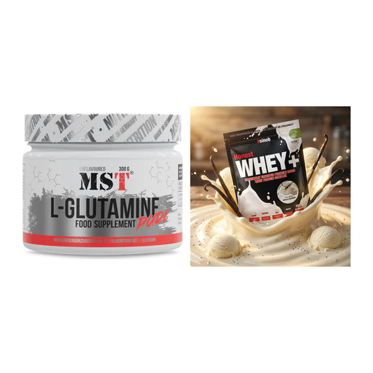 Regenerations-Duo: MST Glutamine + Sinob Honest Whey+ – alle enthaltenen Artikel