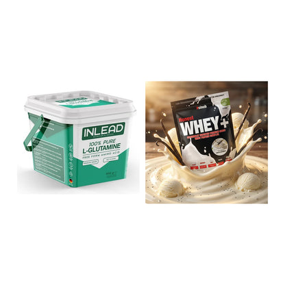 Regenerations-Duo: INLEAD L-Glutamine + Sinob Honest Whey+ – alle enthaltenen Artikel