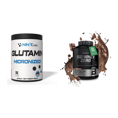 Regenerations-Duo: NNT Glutamin + BioTech Iso Whey Zero Black – alle enthaltenen Artikel