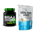 Regenerations-Duo: Scitec BCAA+ Glutamine + BioTech 100% Pure Whey – alle enthaltenen Artikel