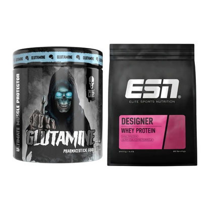 Regenerations-Duo: Skull Labs Glutamine + ESN Designer Whey – alle enthaltenen Artikel