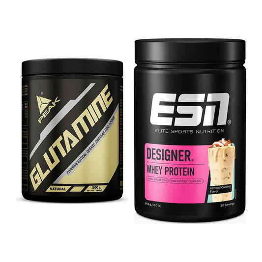 Regenerations-Duo: Peak Glutamin + ESN Designer Whey – alle enthaltenen Artikel
