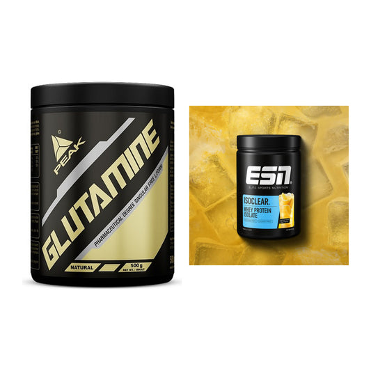 Regenerations-Duo: Peak Glutamin + ESN ISOCLEAR Whey Isolate – alle enthaltenen Artikel