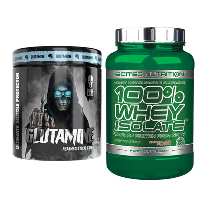 Regenerations-Duo: Skull Labs Glutamine + Scitec Whey Isolate – alle enthaltenen Artikel