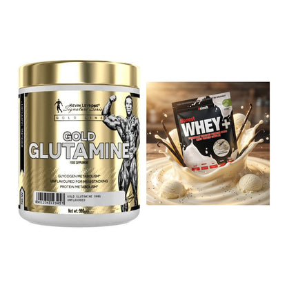 Regenerations-Duo: Kevin Levrone GOLD Glutamine + Sinob Honest Whey+ – alle enthaltenen Artikel