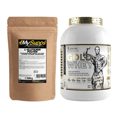 Regenerations-Duo: MySupps Glutamine + Kevin Levrone Gold Whey – alle enthaltenen Artikel
