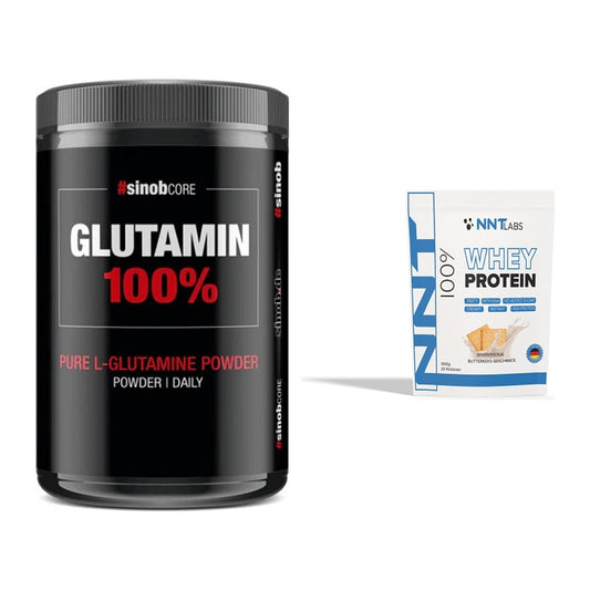 Regenerations-Duo: Sinob Core L-Glutamin + NNT Whey – alle enthaltenen Artikel