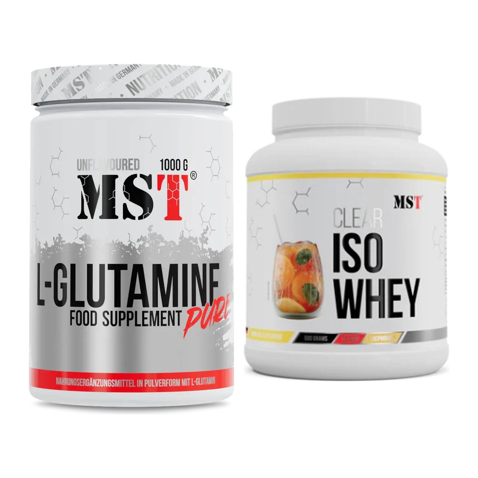 Regenerations-Duo: MST Glutamine + MST Iso Clear – alle enthaltenen Artikel