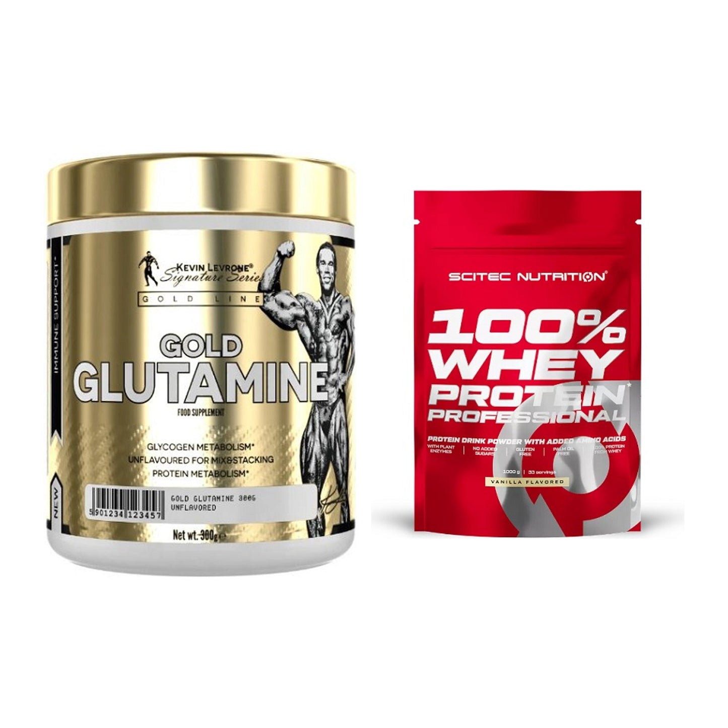 Regenerations-Duo: Kevin Levrone GOLD + Scitec 100% Whey Protein – alle enthaltenen Artikel