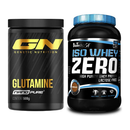 Regenerations-Duo: GN Nano Pure Glutamine + BioTech Iso Whey Zero – alle enthaltenen Artikel