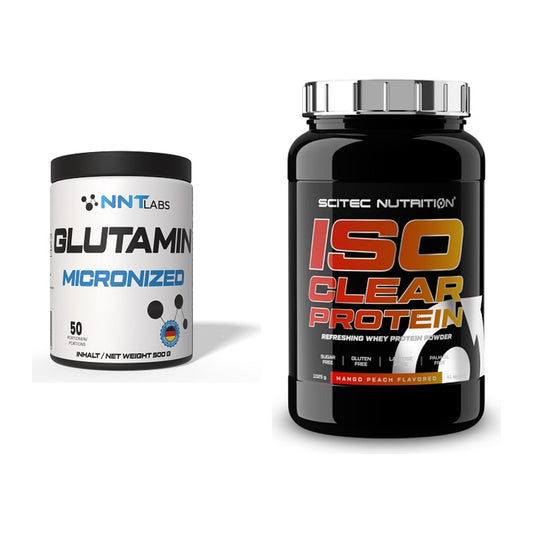 Regenerations-Duo: NNT Glutamin + Scitec IsoClear Protein – alle enthaltenen Artikel