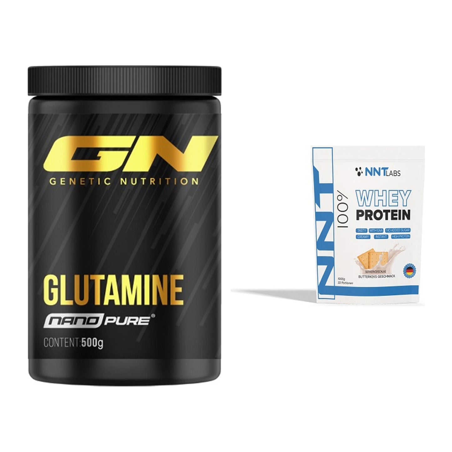 Regenerations-Duo: GN Nano Pure Glutamine + NNT Whey – alle enthaltenen Artikel