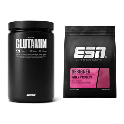 Regenerations-Duo: Big Zone Glutamin + ESN Designer Whey – alle enthaltenen Artikel