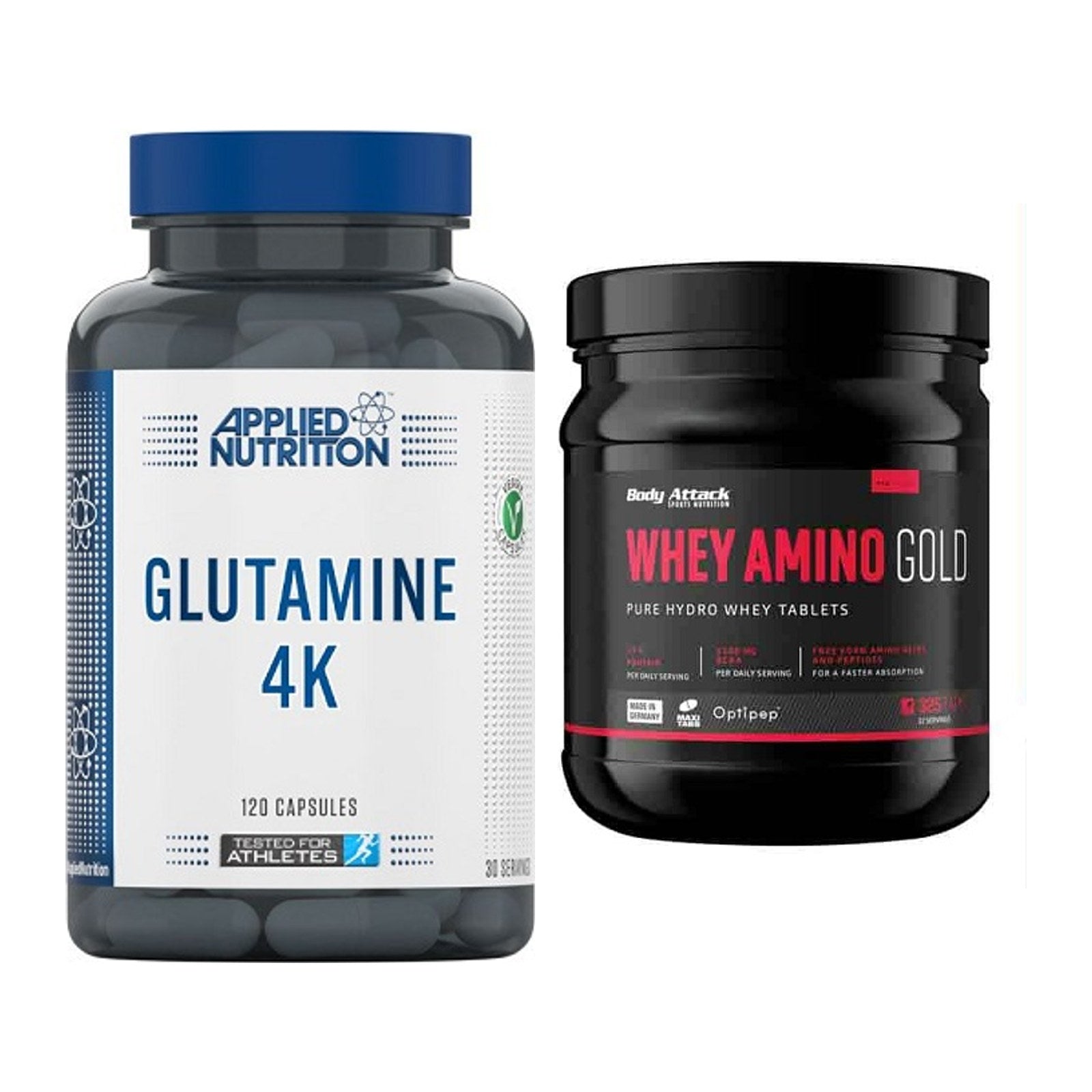 Regenerations-Duo: Applied Nutrition + Body Attack Whey Amino – alle enthaltenen Artikel