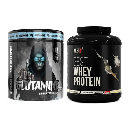 Regenerations-Duo: Skull Labs Glutamine + MST Best Whey Protein – alle enthaltenen Artikel