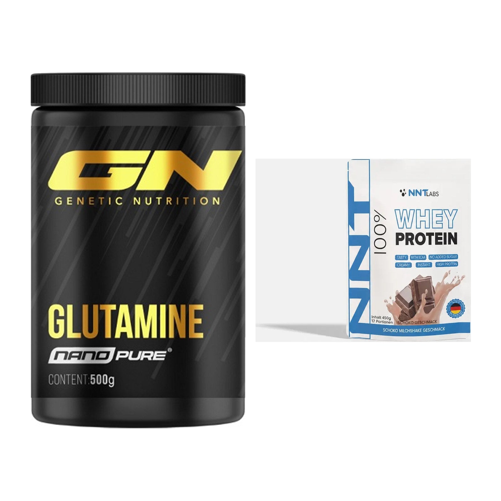 Regenerations-Duo: GN Nano Pure Glutamine + NNT Whey – alle enthaltenen Artikel